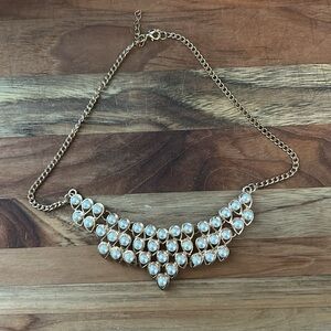 Vintage Gold-tone & Pearl Fashion Choker